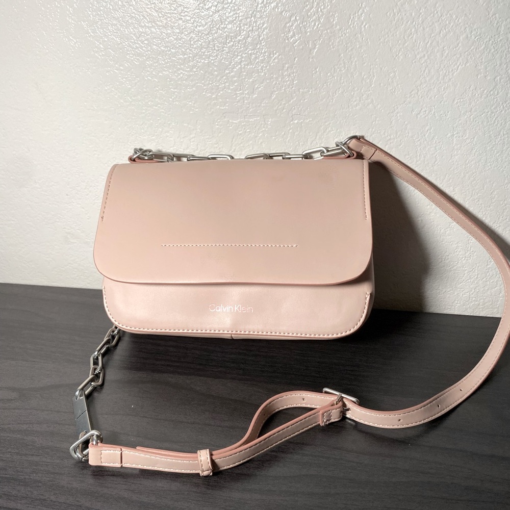 Pink Calvin Klein crossbody bag